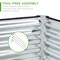 Best Choice Products 6x3x2ft Outdoor Metal Raised Garden Bed, Planter Box for Vegetables, Flowers, Herbs